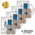 Premium Comfort Plus:  1.5" x 1.5" Square Tan Cloth Electrodes